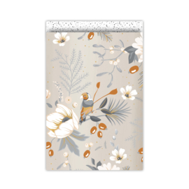 Cadeauzakje Vintage Christmas - Maat L - Per 5 stuks