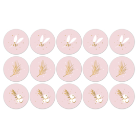 Sticker - Let's Decorate (roze) - 10 stuks