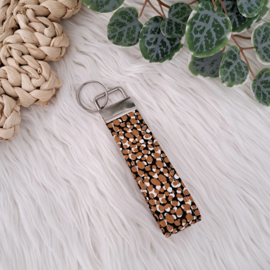 Sleutelhanger Dots brown