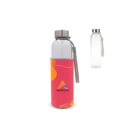 Waterfles Glas Subli met sleeve 500 ml