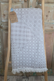Sprei van katoen of als plaid bank of zomerdeken - LENTHE 210x250cm