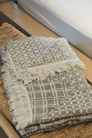 Sprei van katoen of als plaid bank of zomerdeken - LENTHE 210x250cm