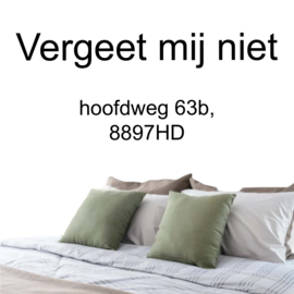 vergeet mij niet