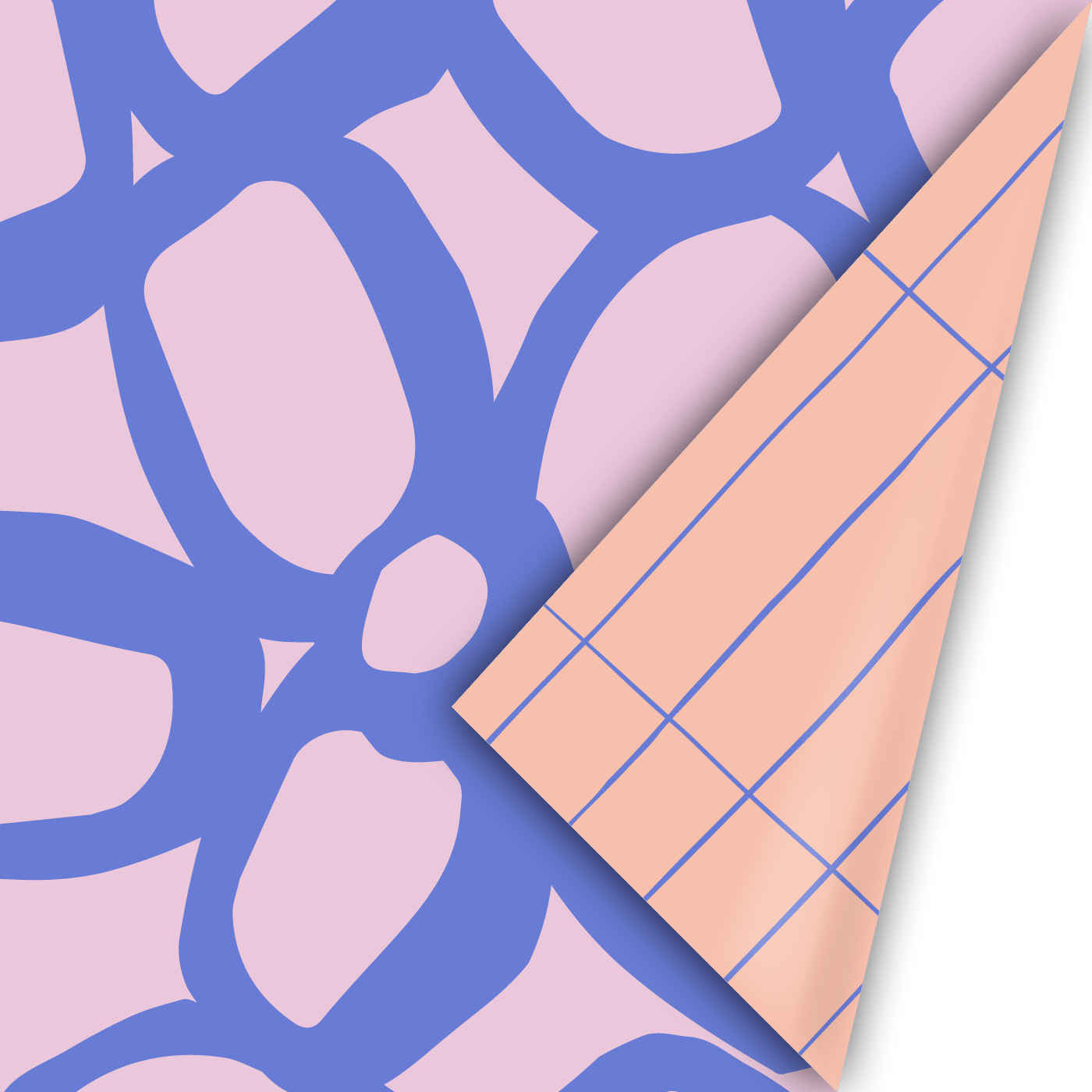 Inpakpapier | Bold hearts pink purple