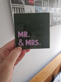 Tegeltje | Mr & Mrs