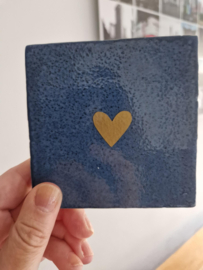 Tegeltje |  Hartje goud