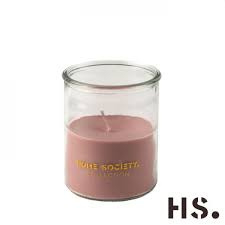 Buitenkaars | Glazen pot rose