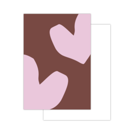 Minikaart | Hart aubergine