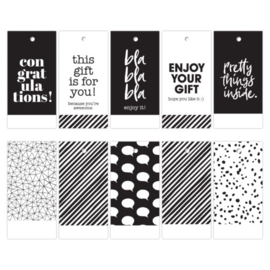 Cadeaulabels | Black & white
