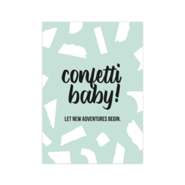 Kaart | Confetti Baby