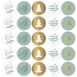 Stickers | Christmas (blauw)