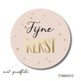 Sticker| Fijne kerst