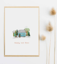 Kaart | Happy new home blue