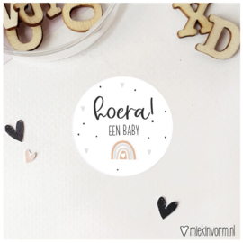 Sticker | Hoera een baby