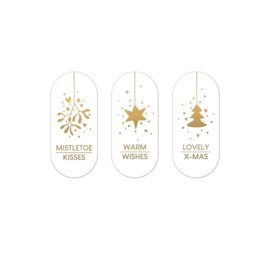Sticker | Ovaaltje witgoud