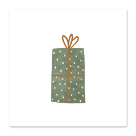Minikaart | Cadeau (groen)