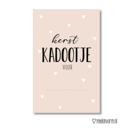 Minikaart | Kerstkadootje voor