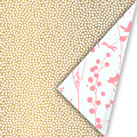 Inpakpapier | Cubes (goud)