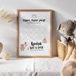 Aftelkalender | Jippie, bijna jarig beer