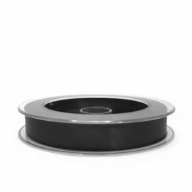 Satijnlint | Zwart 15 mm