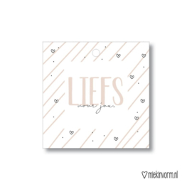 Cadeaulabel | Liefs voor jou