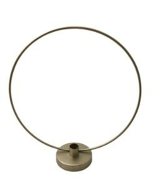 Kandelaar | Rond goud 30 cm