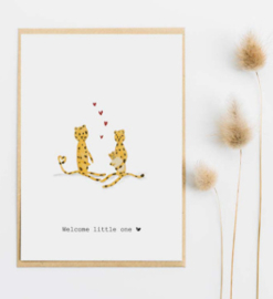 Kaart | Welcome little one (panters)