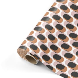 Inpakpapier | Retro shapes warm