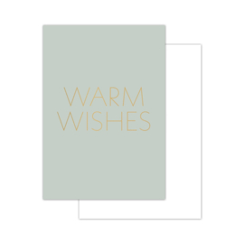 Minikaart | Warm wishes