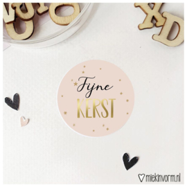 Sticker| Fijne kerst