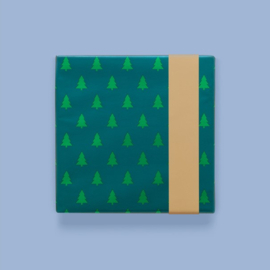 Inpakpapier | Kerstboom groen