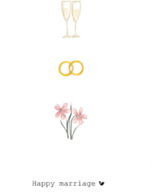 Kaart | Happy marriage