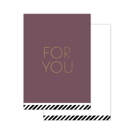 Minikaart |  For you