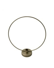 Kandelaar | Rond goud 20 cm