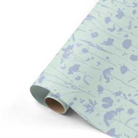 Inpakpapier | Sow & flow groen blauw