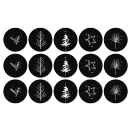 Stickers | Zwart print