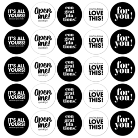 Stickers |  Zwart Wit