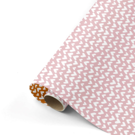 Inpakpapier | Hartjes (roze)