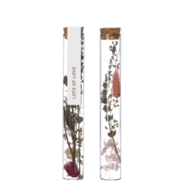 Decoratie | Flower bottle L roze