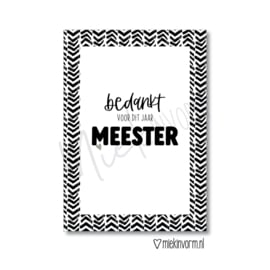 Kaart | Bedankt meester