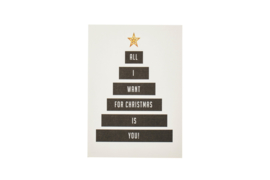 Kaart | All I Want For Christmas