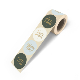 Stickers | Wishes groen/creme