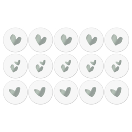 Stickers | Hartjes groen