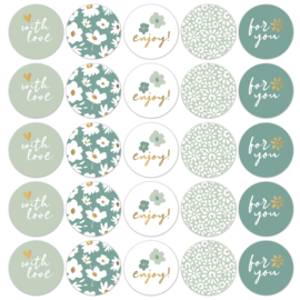 Stickers | Coeurs de fleurs cool