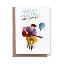 Kaart | You're amazing, happy birthday