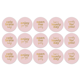 Stickers | Roze mix