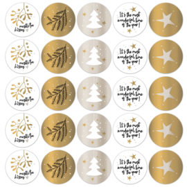 Stickers | Christmas (goud)