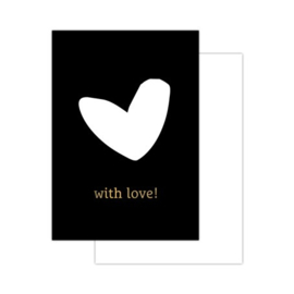 Minikaart | With love hart