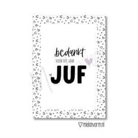 Kaart | Bedankt juf