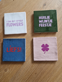 Tegeltje | Liefs blauw
